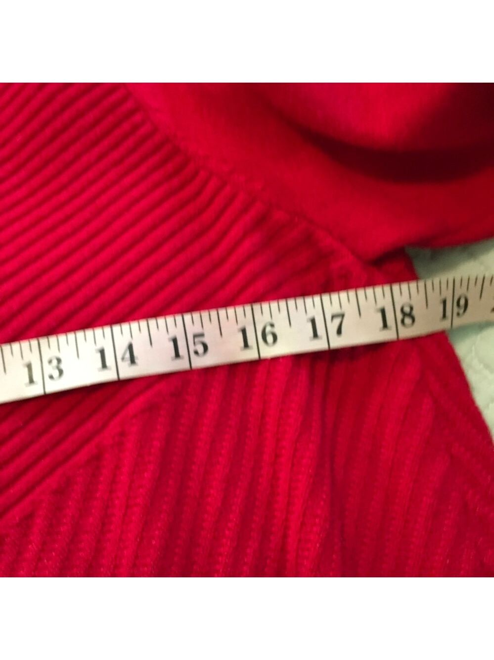 Chico's Vibrant Red Long Sleeve Tunic Sweater - Picture 3 of 5